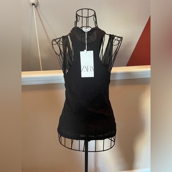 SemiSheer Zara Black Layered Top - Picture 3 of 3